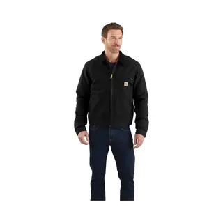 Carhartt, Herren, Detroit Lockere Jacke Aus Segelleinen Mit Deckenfutter, Schwarz, S