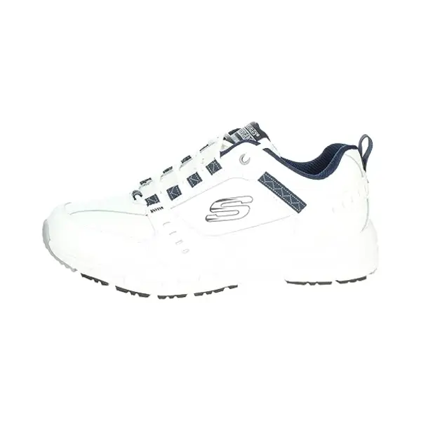 Skechers Men's Oak Canyon - Redwick Trainers, White Leather Synthetic Textile Navy Trim , 12 Uk thumbnail