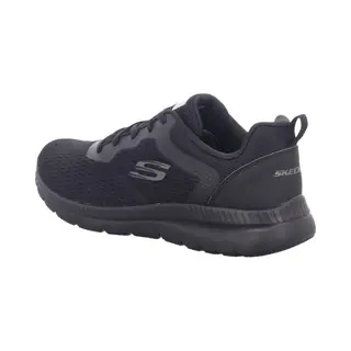 Skechers Women's Bountiful Quick Path Trainers, Black Engineered Mesh / Duraleather / Trim, 5 Uk