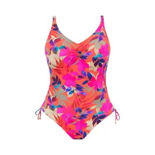 Fantasie Playa Del Carmen Uw V-Neck Swimsuit With Adjustable Leg Dames Badpak - Beach Party - Maat 90D