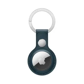 Apple AirTag Leder Schlüsselring - Baltisches Blau