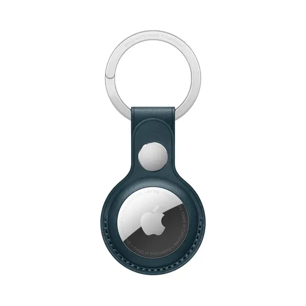 Apple AirTag Leder Schlüsselring - Baltisches Blau thumbnail