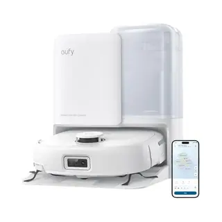 Eufy E25 Omni Robot Vacuum Cleaner With Mop, HydroJet System, 20, 000 Pa Turbo Powerful Suction, Zero Tangling, Corner-to-Edge Deep Cleaning And Mop