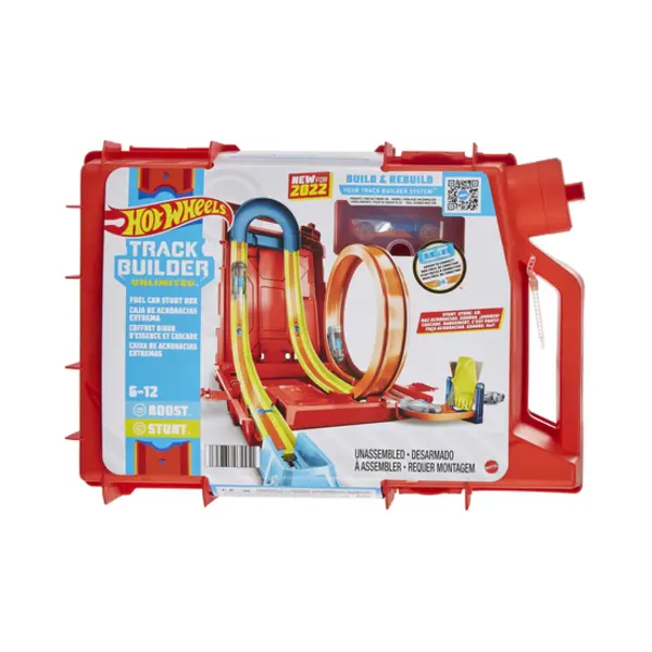 Hot Wheels Track Builder Unlimited Kanister Stunt Box inkl. 1 Spielzeugauto thumbnail