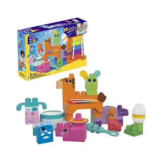 Mega Bloks Fisher Price Musical Farm Band Sensory Block Toy (45 Pieces) for Toddler