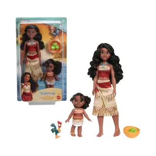Mattel Disney Vaiana 2 Vaiana & Simea Sister Set with 2 Fashion Dolls & 3 Accessories, Inspired by the Movie