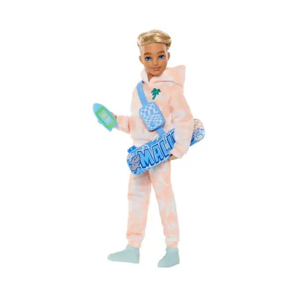 Barbie Dream Besties Ken Fashion Doll with 9 Summer & Skateboard Themed Accessories thumbnail