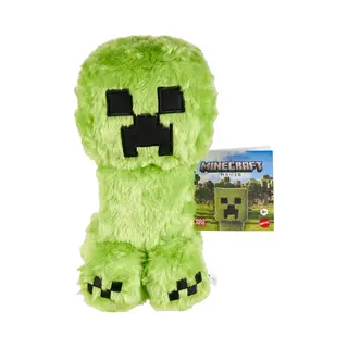 Mattel Minecraft Creeper knuffel, verzamelobject van 20 cm, zachte pop geïnspireerd op A Movie