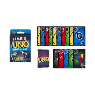 Mattel Games Uno voor bluffers kaartspel voor volwassenen, kinderen, gezinnen, feestjes en spelletjesavonden, trucjes, spelen en bluffen