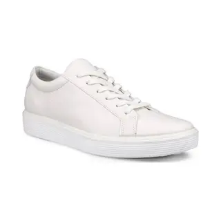 Ecco Soft 60 W White Womens Lacing Shoes 219203-01007 In A Plain Leather In Size 37