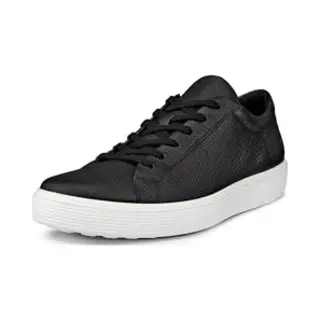 Ecco Mens Soft 60 Court Trainers Black 10.5-11 Uk