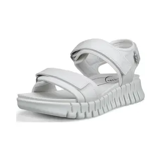 Ecco Gruuv Sandal White Leather Womens Wedge Sandals 213103-01007 In A Plain Leather In Size 38