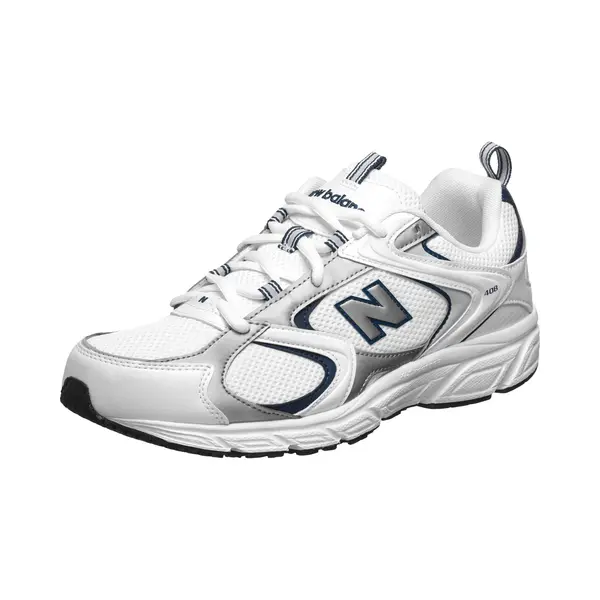 New Balance Homme 408 Sneaker, White Black, 40 Eu thumbnail