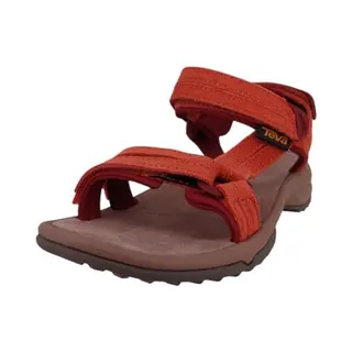 Teva W Terra Fi Lite Suede Dames Sandalen - Rood/Oranje - Maat 38