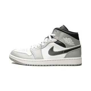 Nike Air Jordan 1 Mid Light Smoke Grey Anthracite - 554724-078 - Maat 41 - Grijs - Schoenen