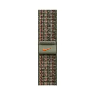 Apple 41mm Sequoia/Orange Nike Sport Loop