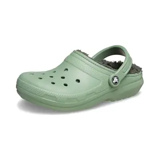 Crocs, Unisex, Hausschuhe, Classic Lined Clog, Grün, (37)