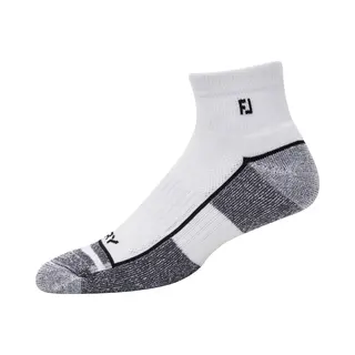 FootJoy Pro Dry Quarter Sokken, Wit/grijs