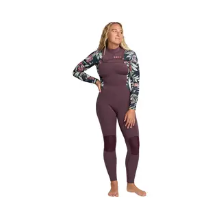 2025 Roxy Dames Swell Natural 5/4mm Borst Ritssluiting Wetsuit 26BW213