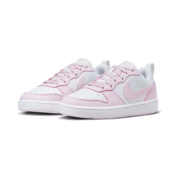 Nike Unisex Kinder Court Borough Low Recraft (Gs) Sneaker, White Pink Foam, 37.5 Eu thumbnail