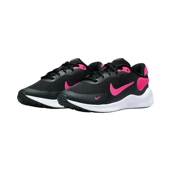 Nike Revolution 7 Schuh Für ältere Kinder, Black/Hyper Pink-White, FB7689-002, 32 Eu (1Y Us) thumbnail