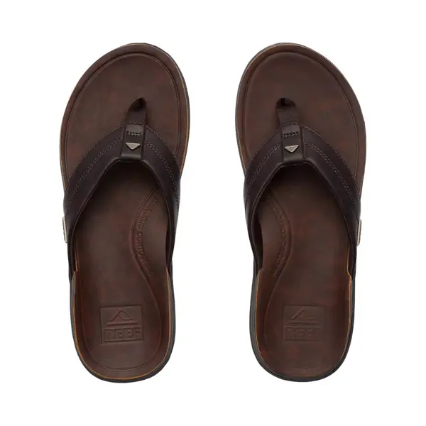 Reef For Man. CJ8554 Brown Offshore Leather Sandals (44), Flat, None, Casual thumbnail