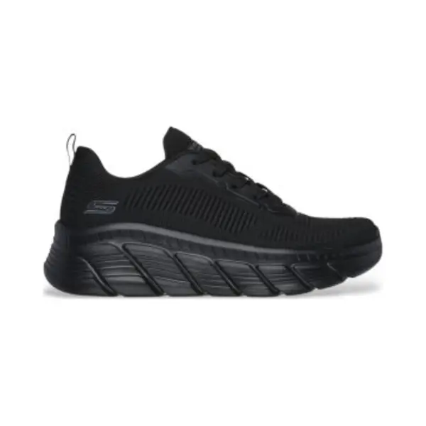 Skechers Für Damen. 117385 Turnschuhe Bobs Sport B Flex Hi Flying Hi Schwarz (38), 3 Bis 5 Cm, Schnürsenkel, Lässig thumbnail