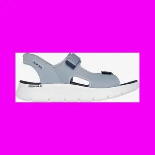 Skechers Men's Go Walk Flex Sandal Easy Entry Sandals, Grey And Navy Textile, 8.5 Uk