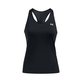 Under Armour Tech MeshTank Dames Sportshirt - Zwart - Wit