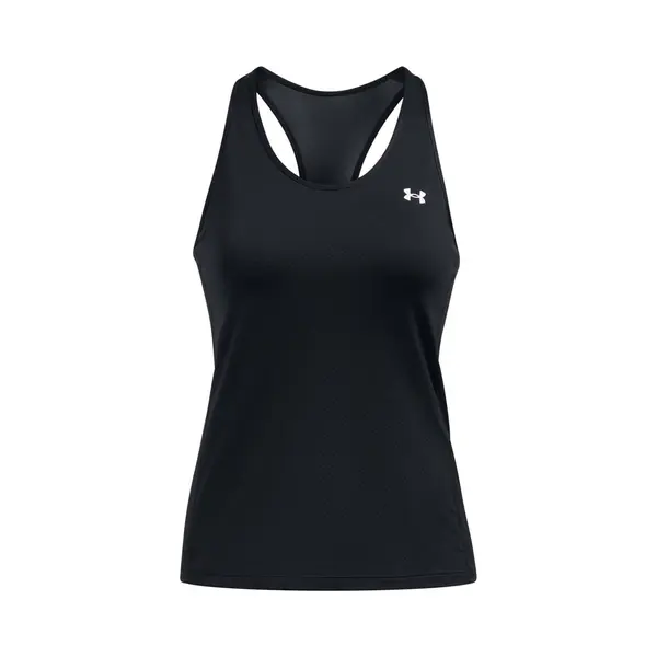Under Armour Tech MeshTank Dames Sportshirt - Zwart - Wit thumbnail
