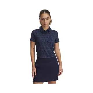 Under Armour Playoff 3.0 Printed Dames Polo Midnight Navy