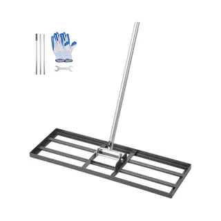 Vevor Gazonhark Egaliserende Hark Gazononderhoud 762x254x2290mm