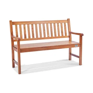 Asianshop.nl Tuinbank 127cm Hout Parkterras Parkbank 3 Zits - Houten Tuinbank 127cm