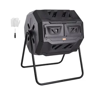 Vevor Tumbling Composter Tumbler 162, 7 L, Drum Composter Draaibaar Tumbling Composter 735 X 625 X 955mm, 50kg Heavy Duty Tuincomposter Incl.