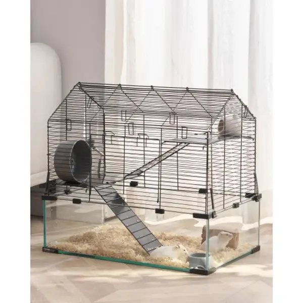 Vevor Kooi Hamsterkooi Muizenkooi Rattenkooi Knaagdierenhok Omhulsel 58x38x54cm thumbnail