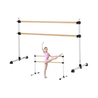 Vevor Ballet Barre Dans Barre Hoogte Verstelbaar 1791mm Dubbele Barre Hout