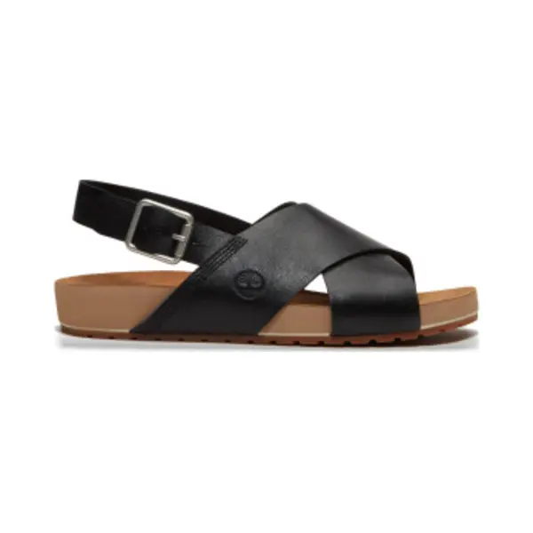 Timberlandvoor Vrouwen. TB0A5MF1W021 Malibu Waves Leren Sandalen Zwart (40 W), Leer, Plat, Gesp, Casual thumbnail