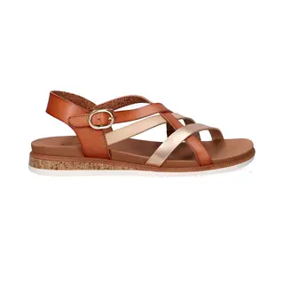 Skechers Women's Desert Kiss Low-Peak Rank Sandal, Kastanie, 38 Eu