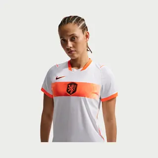 Nederland 2026 Stadium Uit Nike Dri-Fit Replicavoetbalshirt Voor Dames - Wit