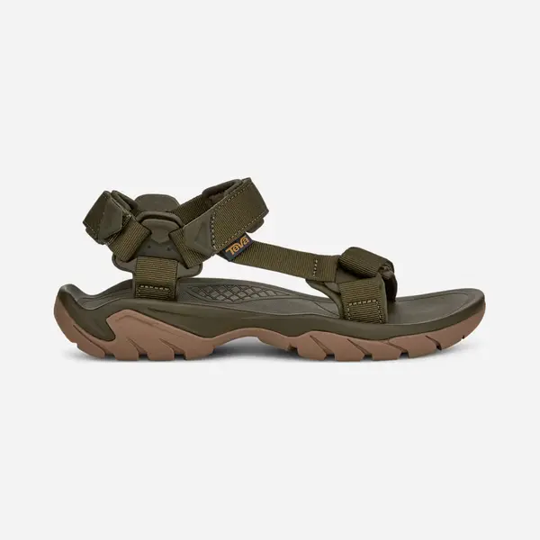 Teva M Terra Fi 5 Universal Heren Sandalen - Donkergroen - Honey Bruin thumbnail