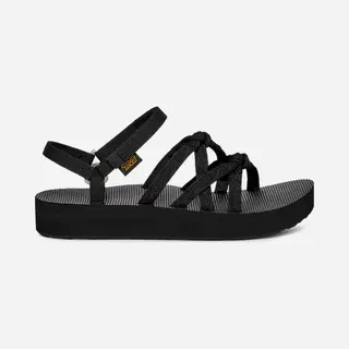 Women's Teva Midform Kena Slim Sandals In Black, Size 5