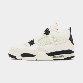 Air Jordan 4 Retro Flight Club Herren-Sneaker Weiß Sail Schwarz IM4002-100 43