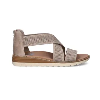 Bobs Arch Fit Oasis Dames Sandaal - Taupe - Maat 39