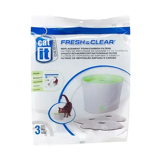 Catit Vervangingsreinigingsfilter Voor Fontein, 3 L, 3 Stuks