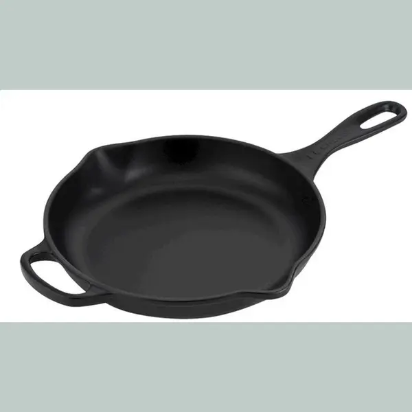 Le Creuset Gietijzeren Ronde Skillet Mat Zwart 23cm | | 20182230000422 thumbnail