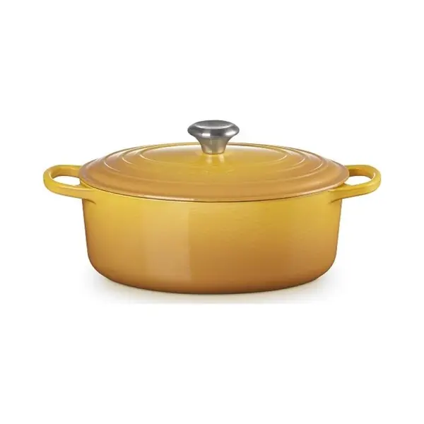 Le Creuset Signature Enamelled Cast Iron Oval Casserole Dish With Lid, 31 Cm, 6.3 Litre, Nectar, 21178316724430 thumbnail