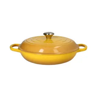 Le Creuset Signature Sh.Casserole/braiser 30cm Nectar Ss Knob