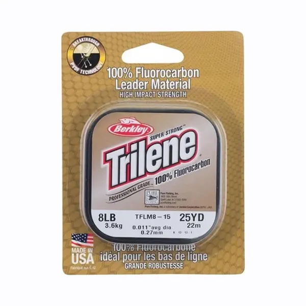 Berkley Angelschunr Trilene Fluorocarbon Leader 25-50 M 0.20 Mm 25m Fluorocarbon Meer Spinning Surfcasting Forelle Bolo See thumbnail
