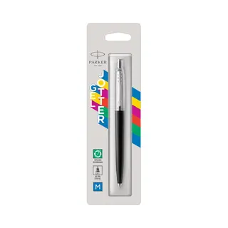 Parker Jotter Originals Collection Gelpen | Jaren 90 Retro Zwarte Afwerking | Middelste Punt | Blauwe Inkt | 1 Pen