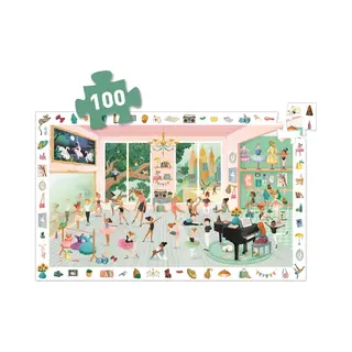 Djeco Puzzel - 100 Stukjes - Dansschool Voor Kinderen.